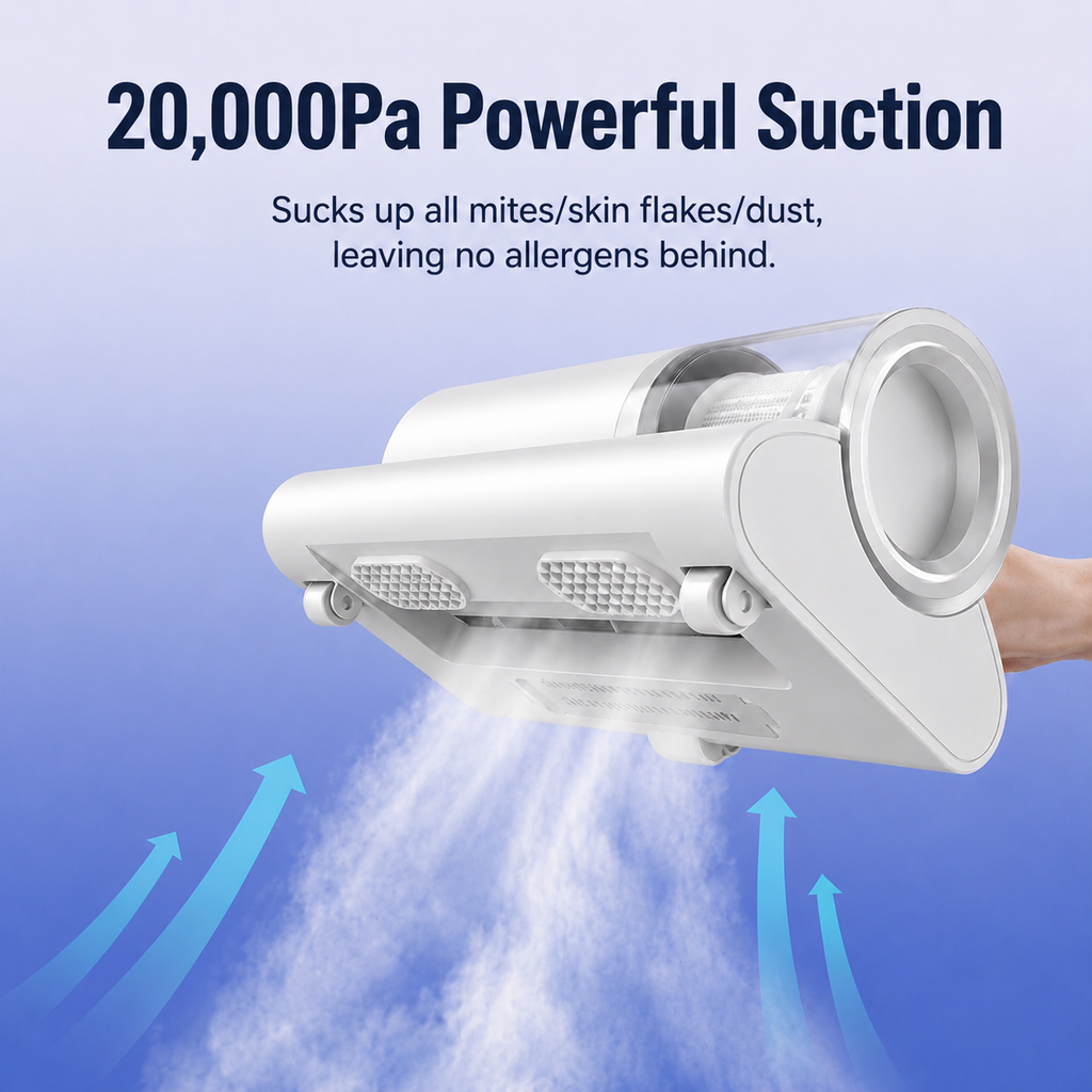 Wireless UV Bed Vacuum Cleaner for Mattress, Sofa & Upholstery