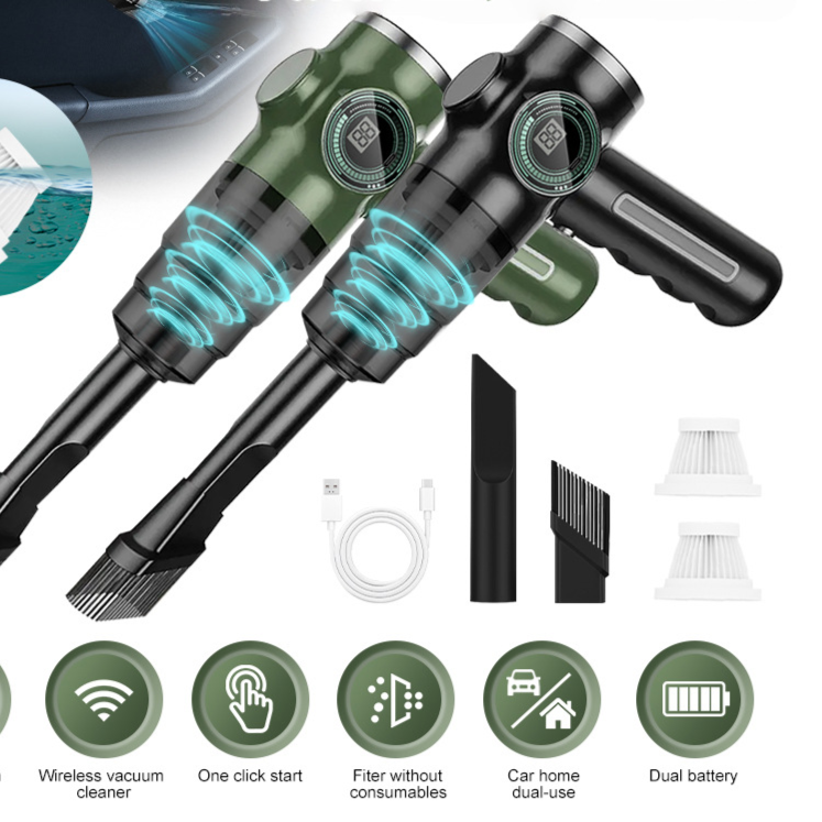 Portable Cordless Car Vacuum Cleaner - High Suction Handheld Vacuum
