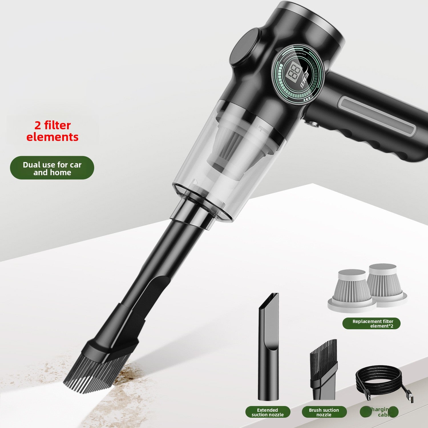 Portable Cordless Car Vacuum Cleaner - High Suction Handheld Vacuum